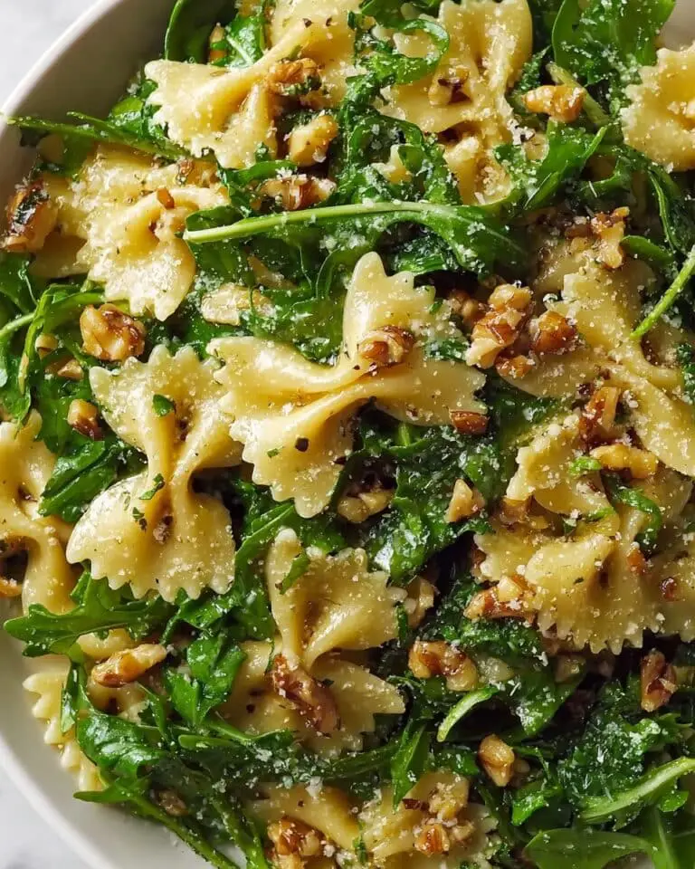 Zesty Lemon Arugula Pasta Salad Recipe