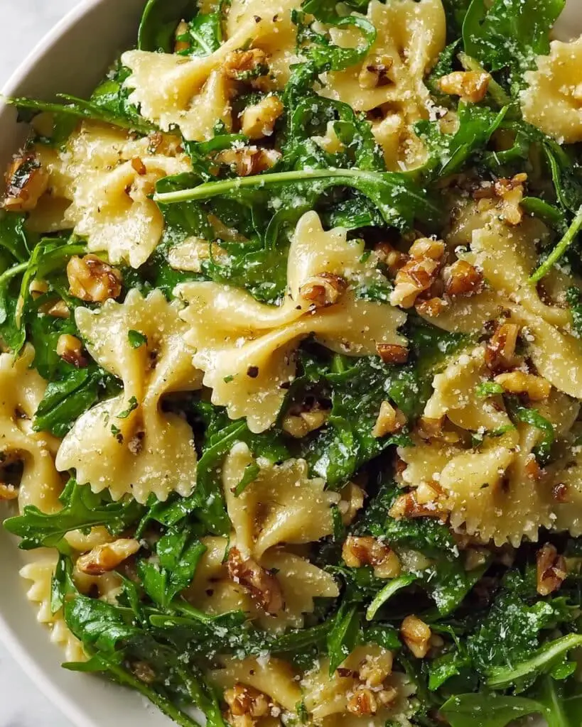 Zesty Lemon Arugula Pasta Salad Recipe