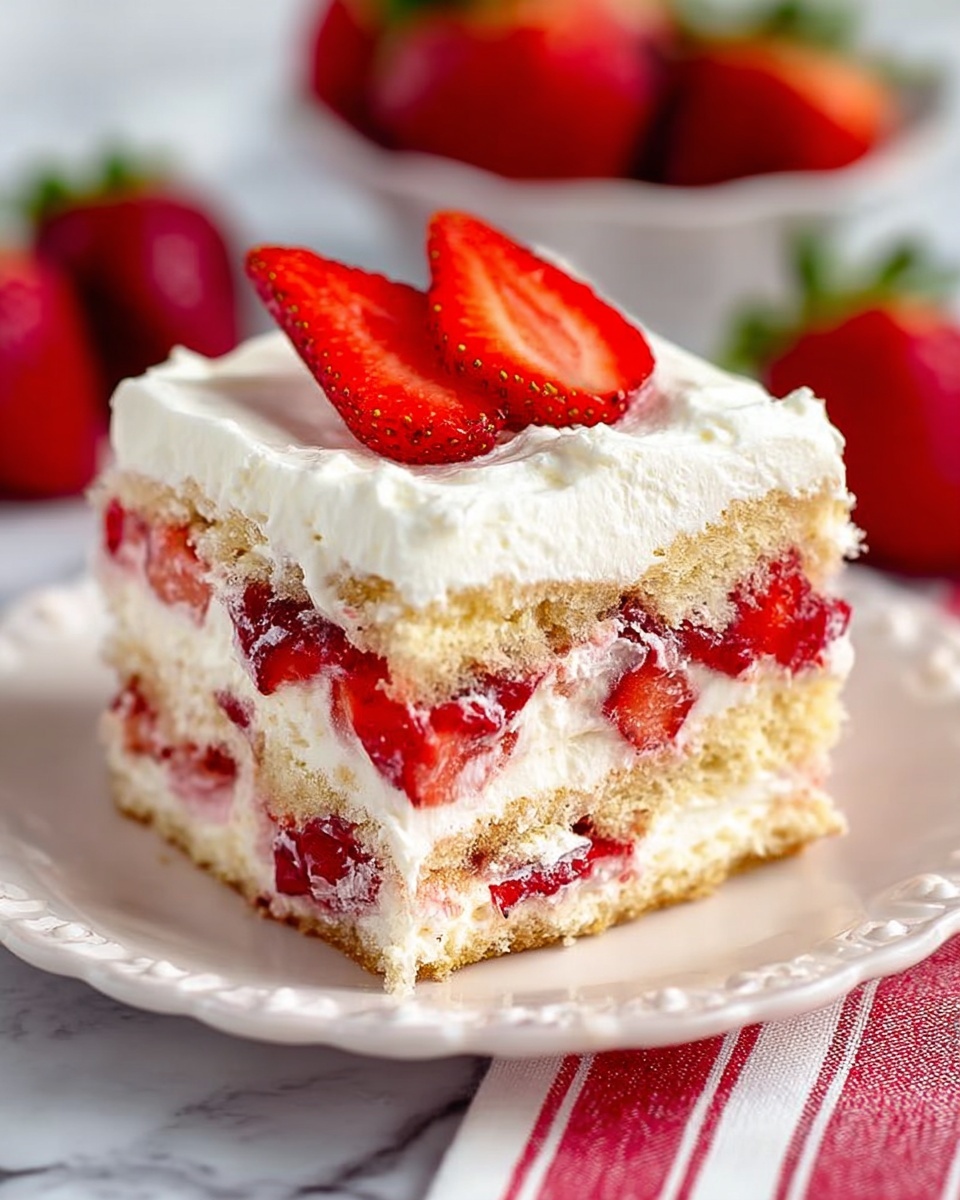 Gluten Free Strawberry Shortcake Icebox Cake Recipe
