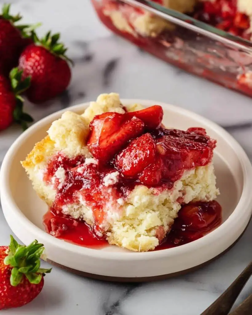 Strawberry Cheesecake Dump Cake Recipe