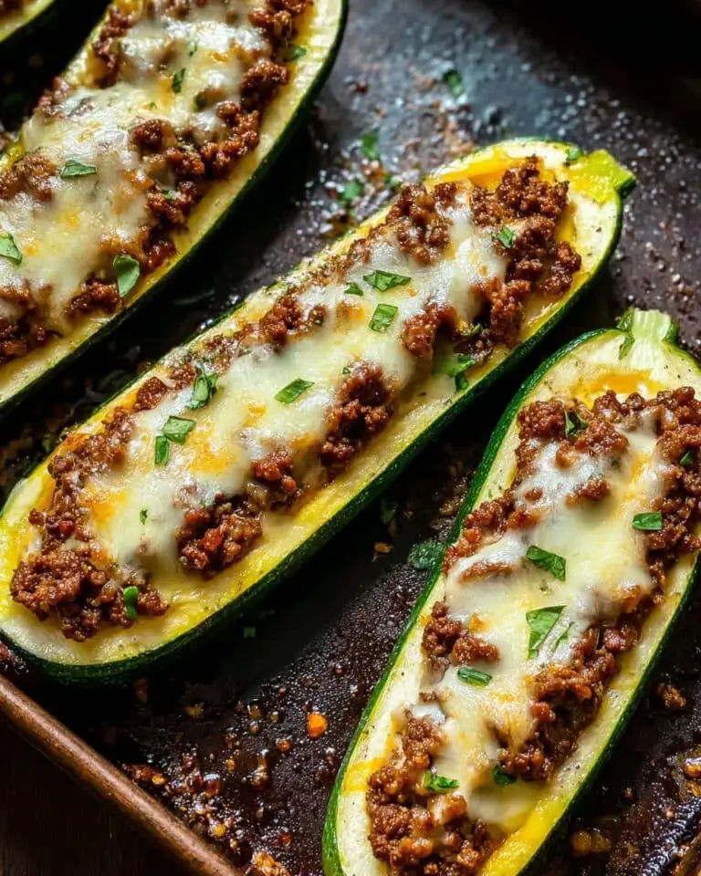 Easy Ground Beef Zucchini Boats (Healthy and Delicious) Recipe