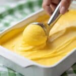 Creamy Mango Sorbet with Lime and Mint Recipe