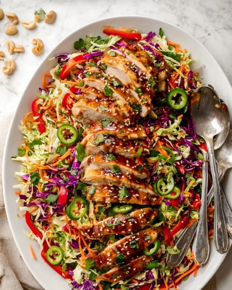 Sesame Chicken Cabbage Crunch Salad Recipe