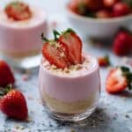 No Bake Strawberry Cheesecake Jars Recipe