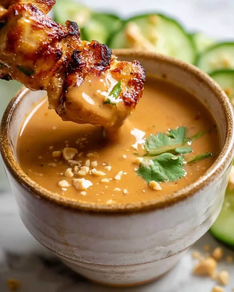 Thai Chicken Satay with Peanut Sauce Recipe