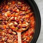 Slow Cooker Pasta e Fagioli Soup Recipe