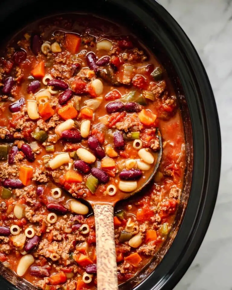 Slow Cooker Pasta e Fagioli Soup Recipe