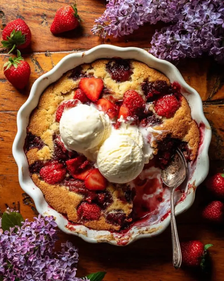 Easy Strawberry Spoon Cake Recipe