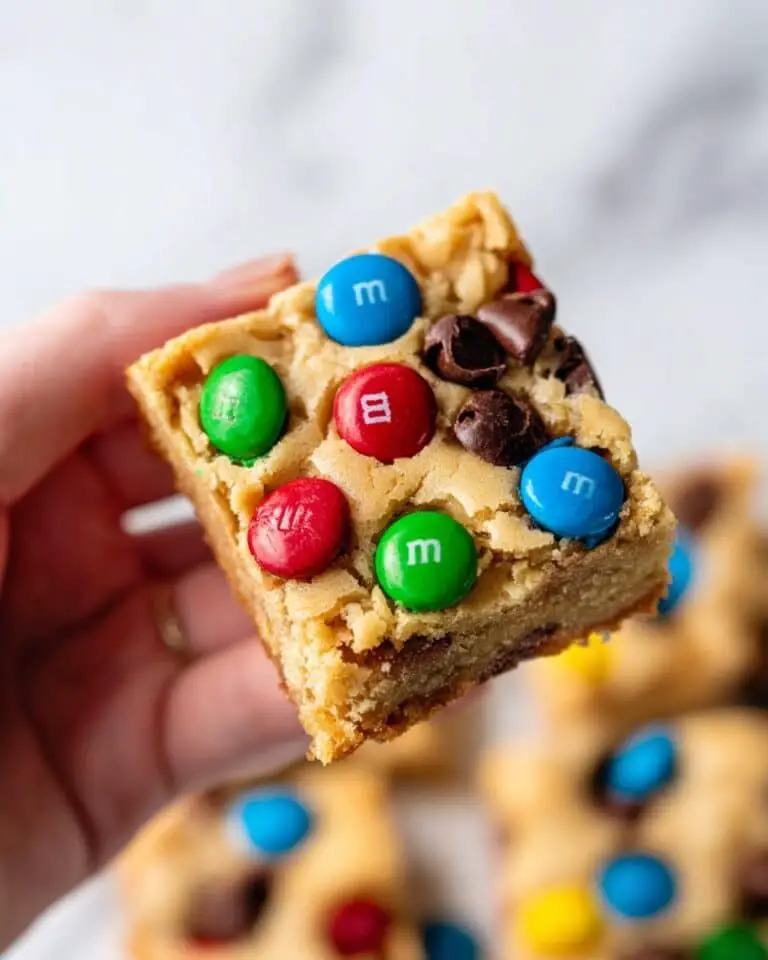 M&M Cookie Bars Recipe