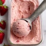 No Churn 4 Ingredient Strawberry Ice Cream Recipe
