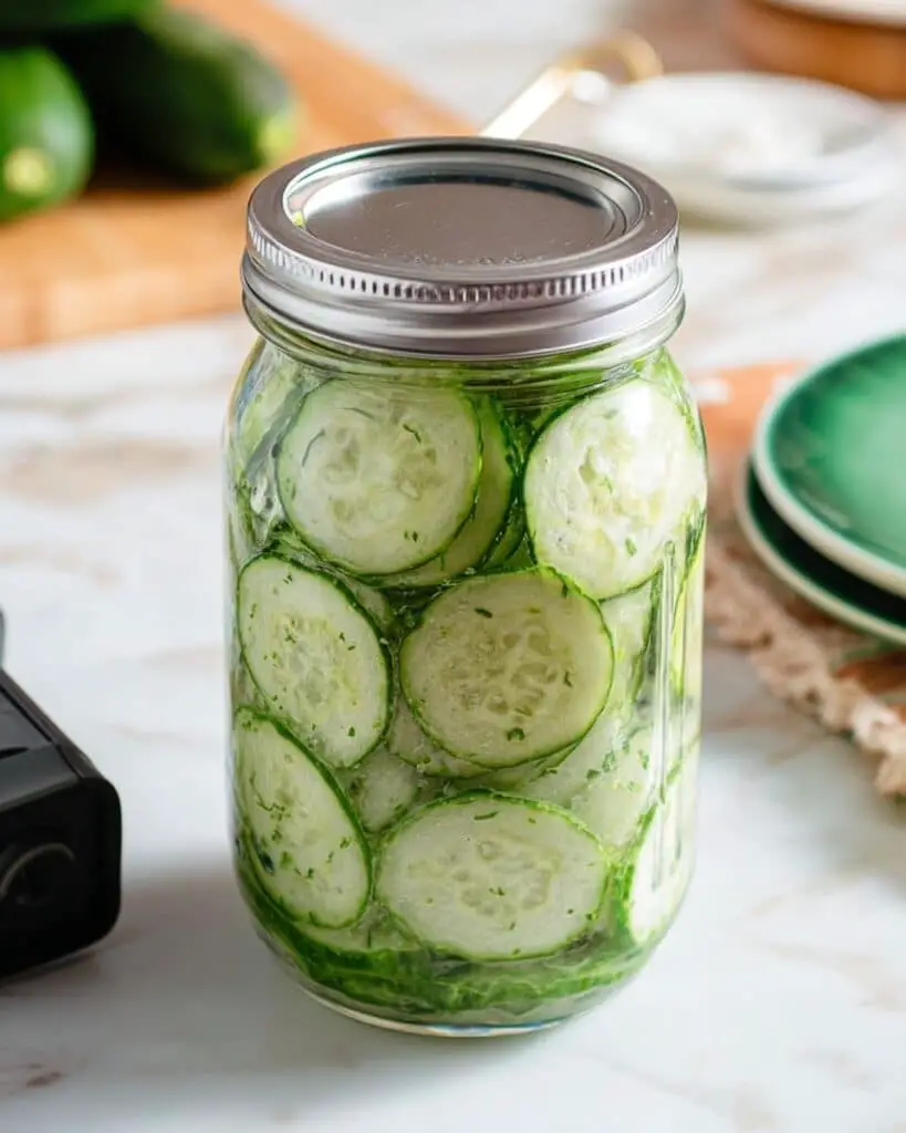 Viral TikTok Cucumber Salad in a Jar (Logan’s Recipe) Recipe