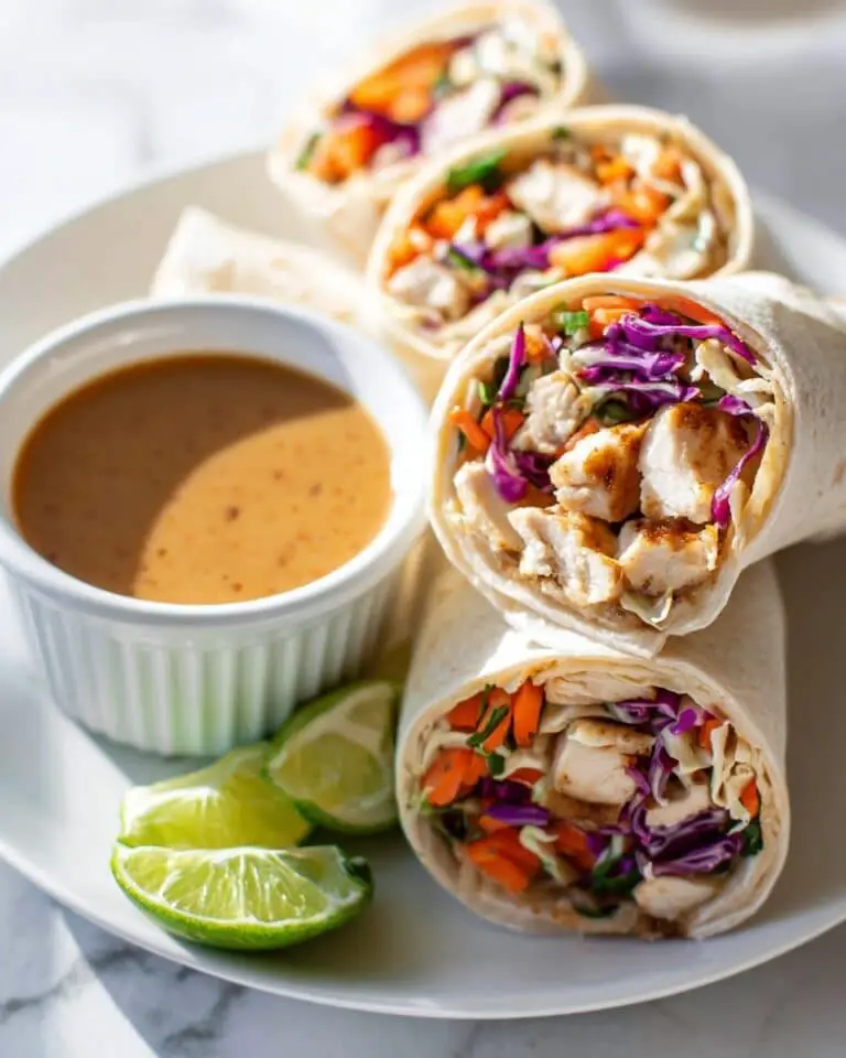 Peanut Chicken Wraps Recipe
