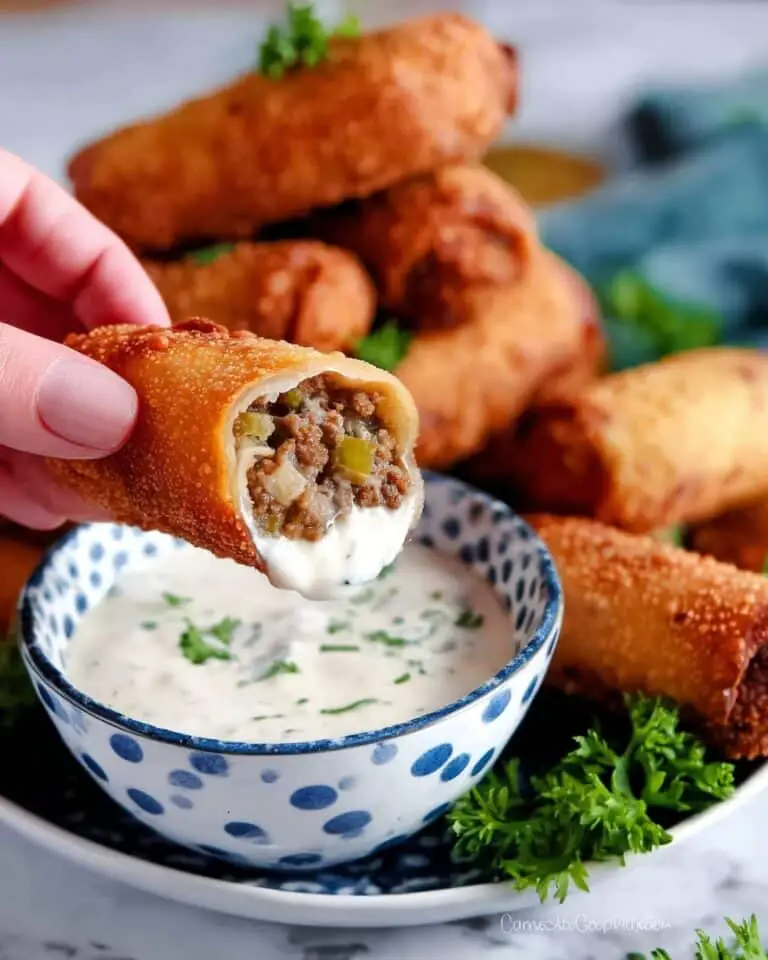 Easy Philly Cheesesteak Egg Rolls Recipe
