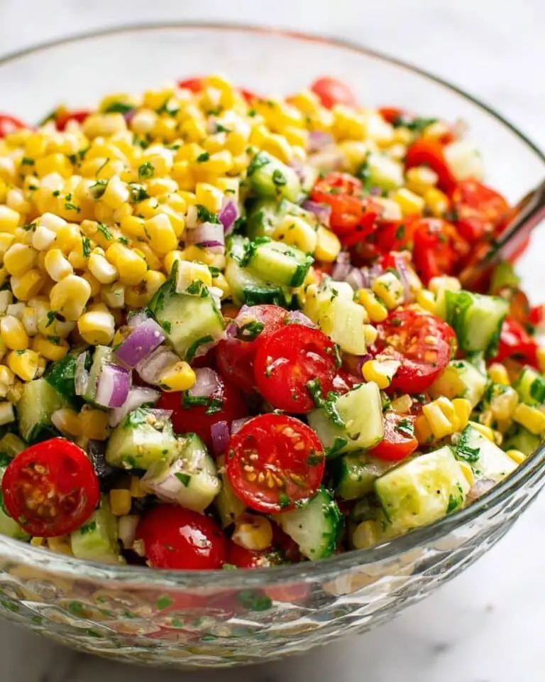 Fresh Corn Salad with Cherry Tomatoes, Bell Peppers, and Cotija Recipe