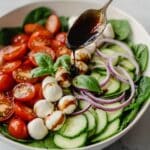 Fresh Cucumber Caprese Salad Recipe