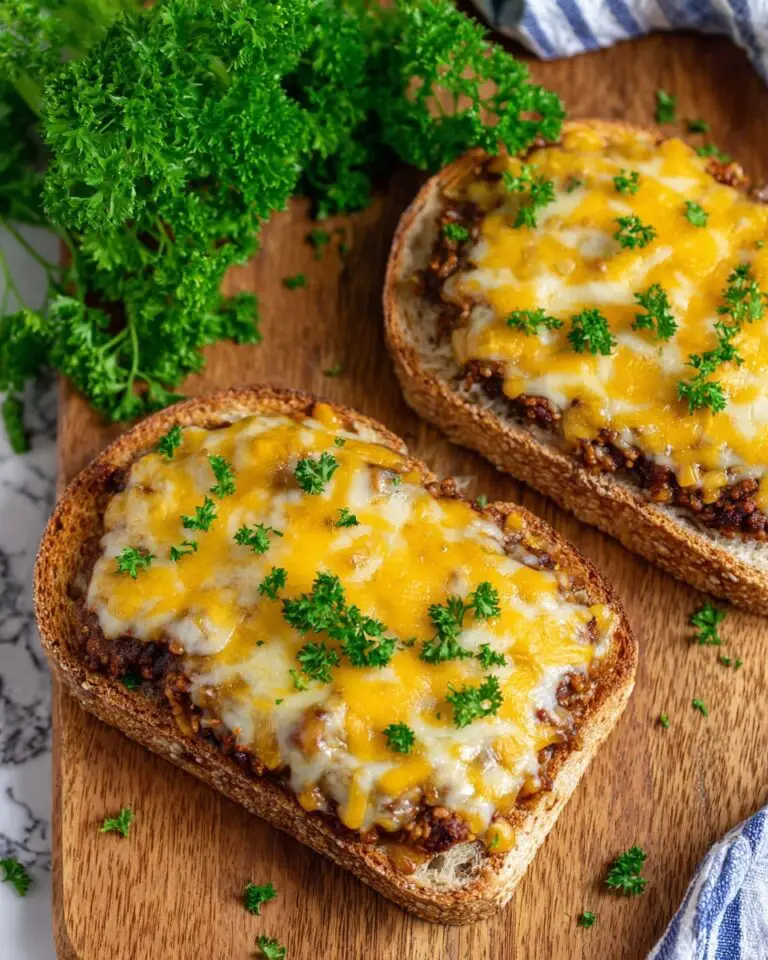 Sloppy Joe Garlic Bread Recipe
