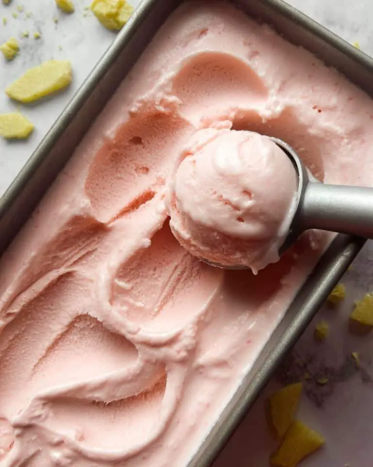 Rhubarb Ice Cream with Rhubarb Jam Recipe
