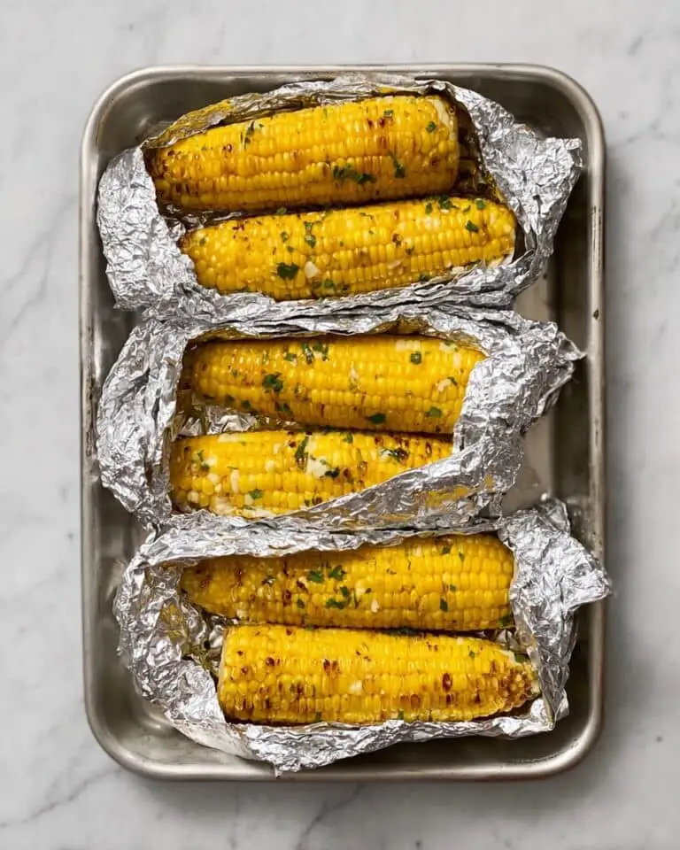 Oven-Roasted Herb Butter Corn on the Cob Recipe