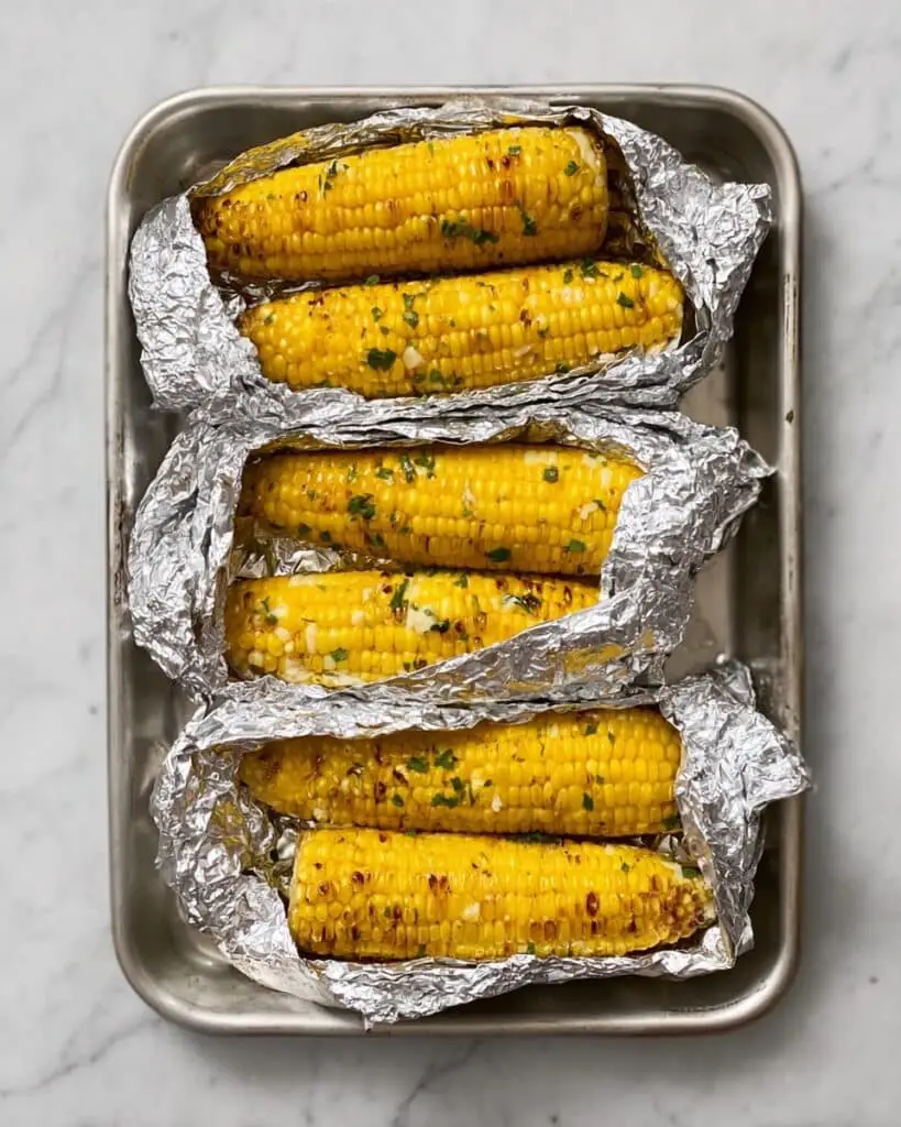 Oven-Roasted Herb Butter Corn on the Cob Recipe