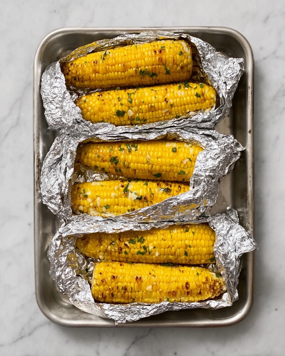 Oven-Roasted Herb Butter Corn on the Cob Recipe