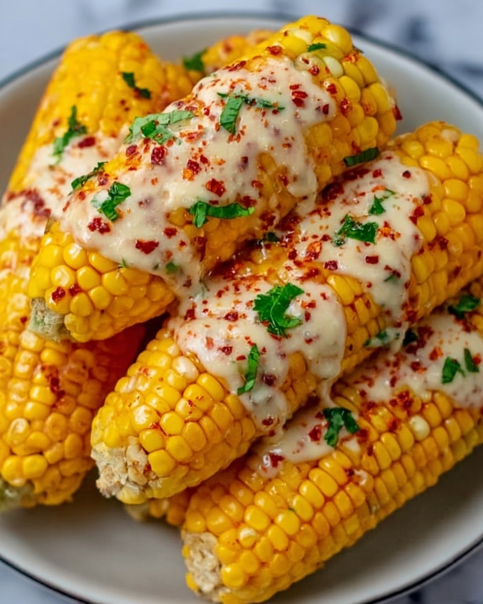 A white bowl filled with golden yellow corn kernels and small sections of grilled corn on the cob. The corn pieces have char marks and are mixed together, with some green herbs sprinkled on top for color contrast. Around the bowl, there are scattered corn kernels and a white marbled surface underneath. In the background, a piece of grilled corn rests on the white marbled counter. Photo taken with an iphone --ar 4:5 --v 7