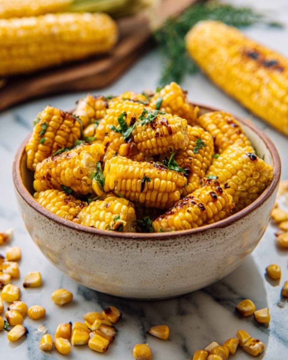 The image shows several bright yellow corn cobs stacked on a white plate. Each corn cob is covered with a creamy, slightly melted white sauce that has small bits of red seasoning sprinkled on top. There are also some small green herb pieces scattered over the corn, adding a fresh look. The corn kernels appear shiny and juicy, and the texture of the sauce is smooth and rich. The plate sits on a white marbled surface, making the colors of the corn and sauce stand out. photo taken with an iphone --ar 4:5 --v 7
