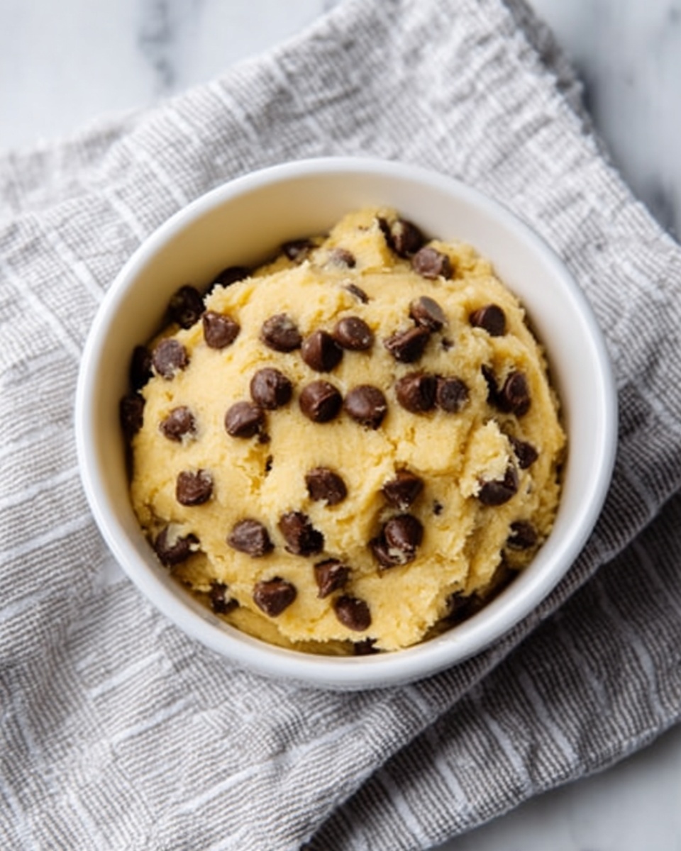A white mug filled with soft, light brown cake that has a fluffy texture, topped and mixed with glossy dark chocolate chips scattered throughout the cake layers. A woman's hand is holding a silver spoon scooping up a portion of the cake from the middle, showing the moist inside with melted chocolate chips. The mug sits on a white marbled surface with chocolate chips scattered around and a small white bowl filled with more dark chocolate chips nearby. Photo taken with an iphone --ar 4:5 --v 7