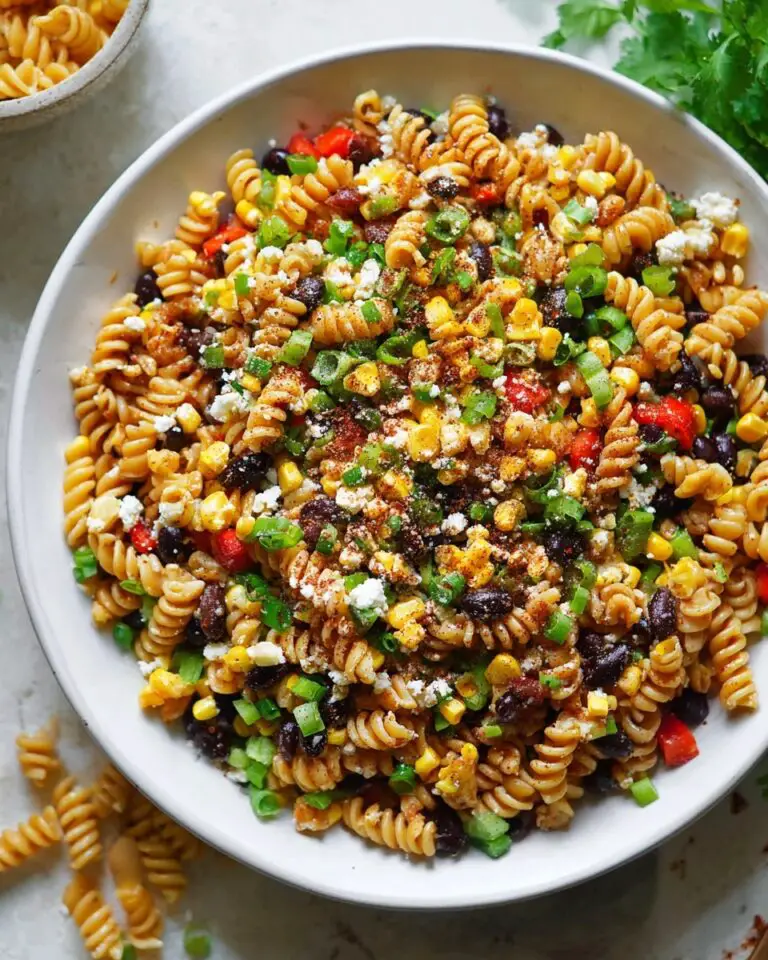 Quick and Easy Mexican Street Corn Pasta Salad Recipe
