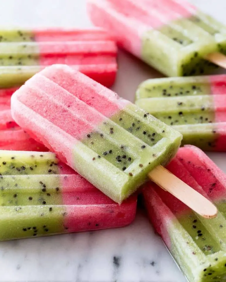 Watermelon Kiwi Popsicles Recipe
