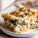 White Chicken Spinach Lasagna Recipe