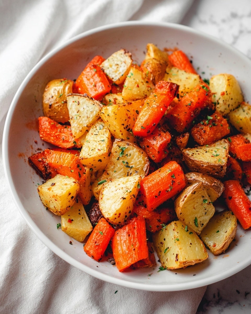 Easy Roasted Potatoes and Carrots Recipe
