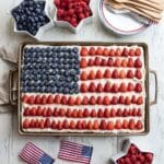 American Flag Fruit Cookie Dessert Pizza Recipe