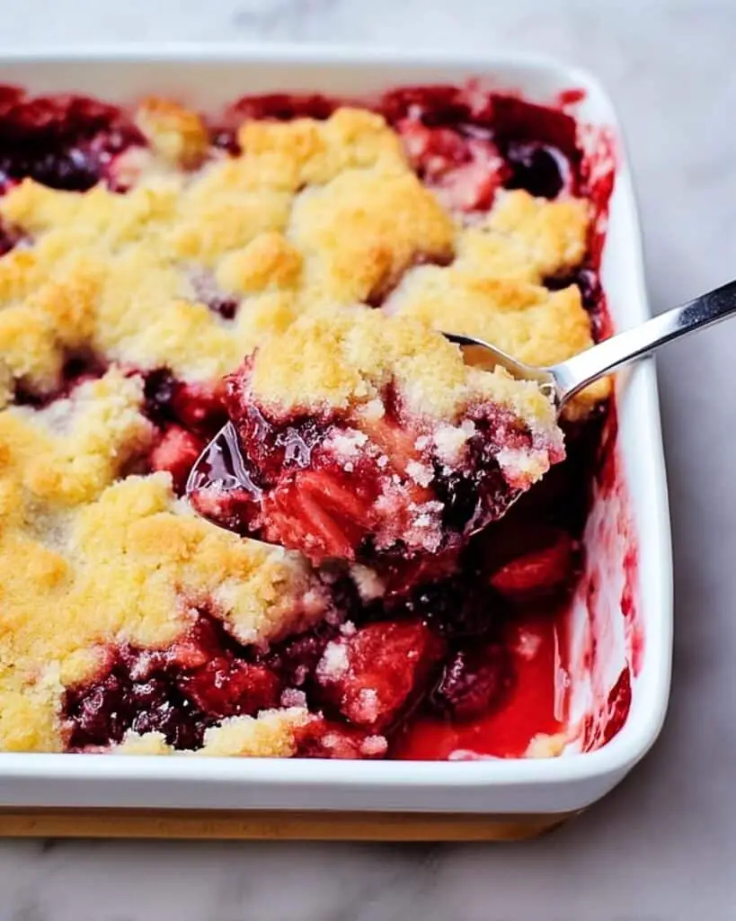 Scrumptious 5-Ingredient Strawberry Cobbler Recipe