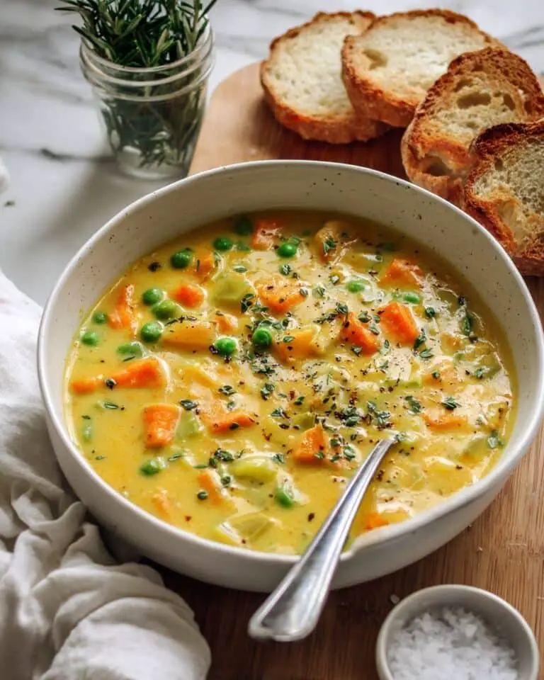 One-Pot Creamy Vegetable Soup Recipe