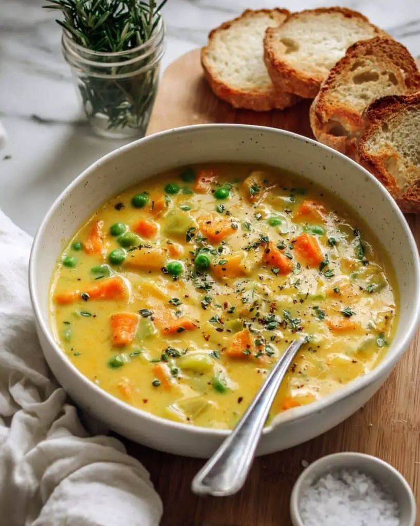 One-Pot Creamy Vegetable Soup Recipe