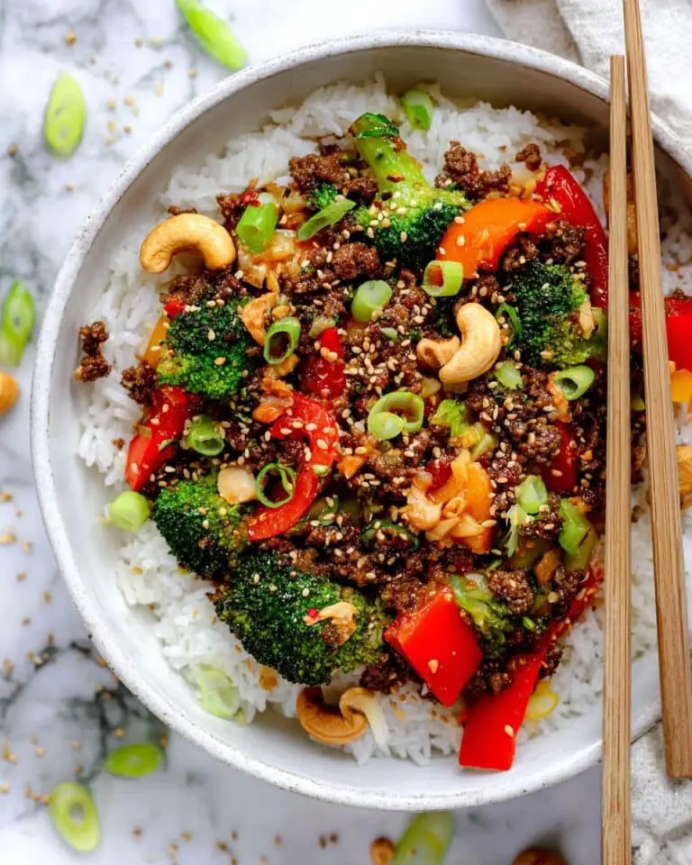 Ground Turkey and Veggie Stir Fry with Nuts Recipe