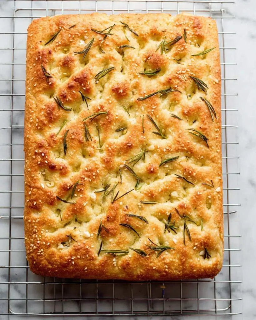 Parmesan Focaccia with Rosemary Recipe