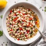 Marinated White Beans with Fresh Herbs and Roasted Red Peppers Recipe