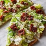 Chicken Crust Caesar Salad Pizza Recipe