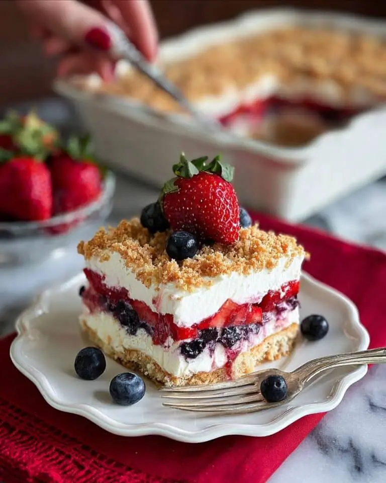 Red White & Blue Mixed Berry Yum Yum Recipe