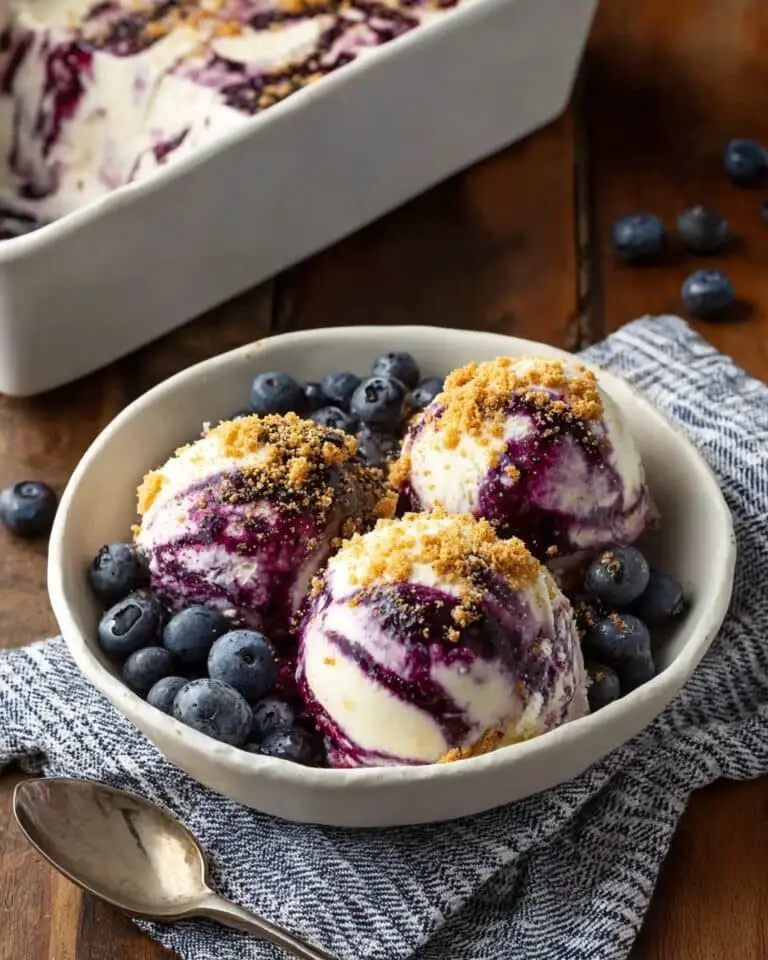 Blueberry Cheesecake Ice Cream Recipe