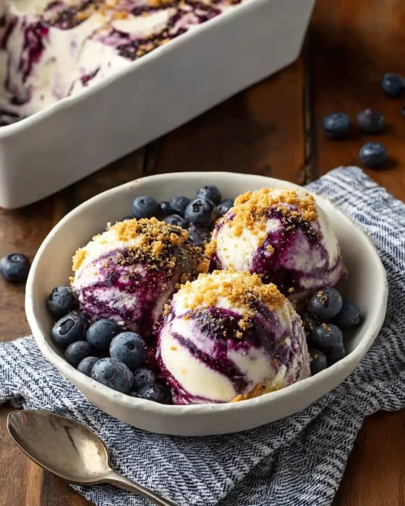 Blueberry Cheesecake Ice Cream Recipe