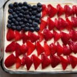 No-Bake Cheesecake Flag Cake Recipe
