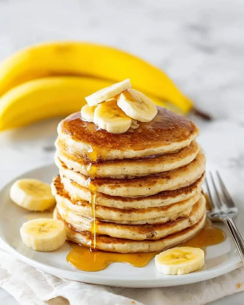 Thick and Fluffy Banana Pancakes Recipe