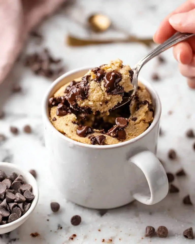 Chocolate Chip Cookie Mug Cake Recipe