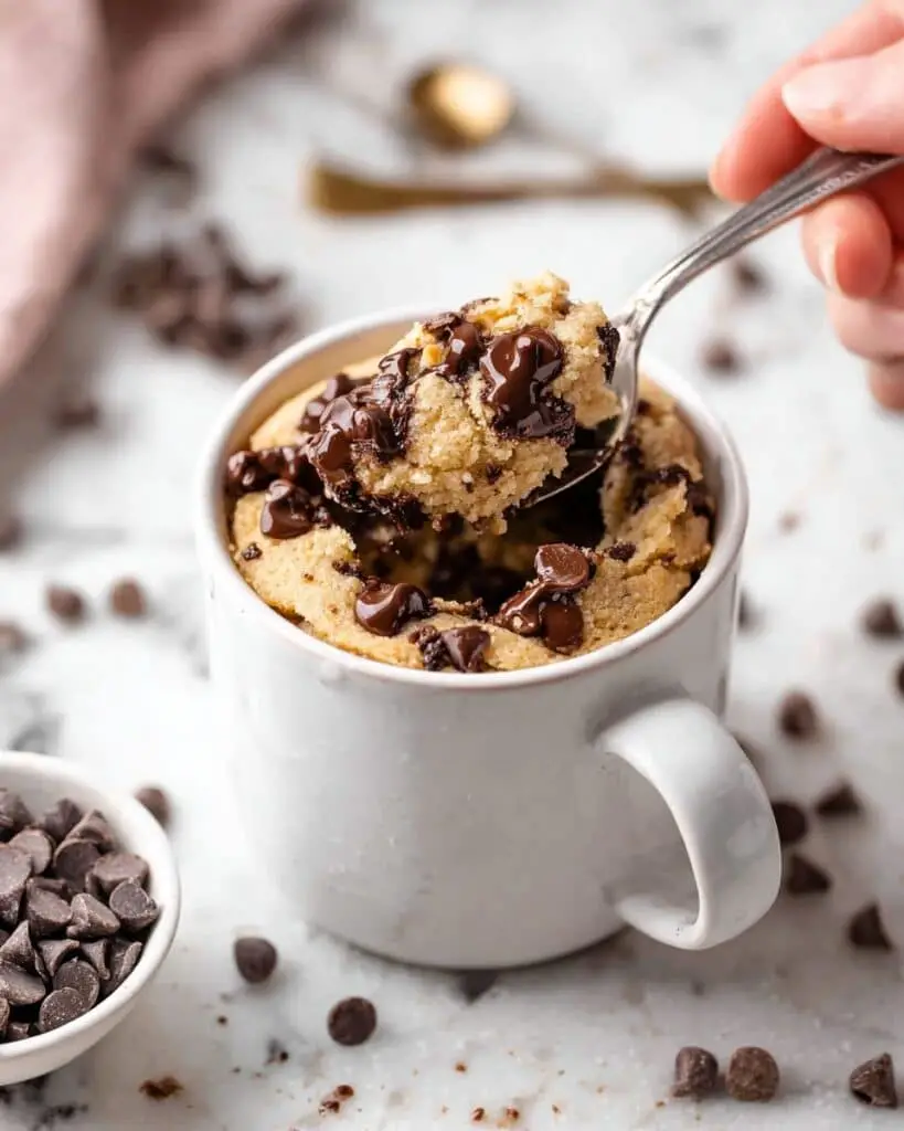 Chocolate Chip Cookie Mug Cake Recipe