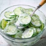 Creamy Cucumber Salad with Fresh Dill and Sour Cream Dressing Recipe