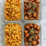 High Protein Honey Butter Chicken Alfredo Pasta Recipe