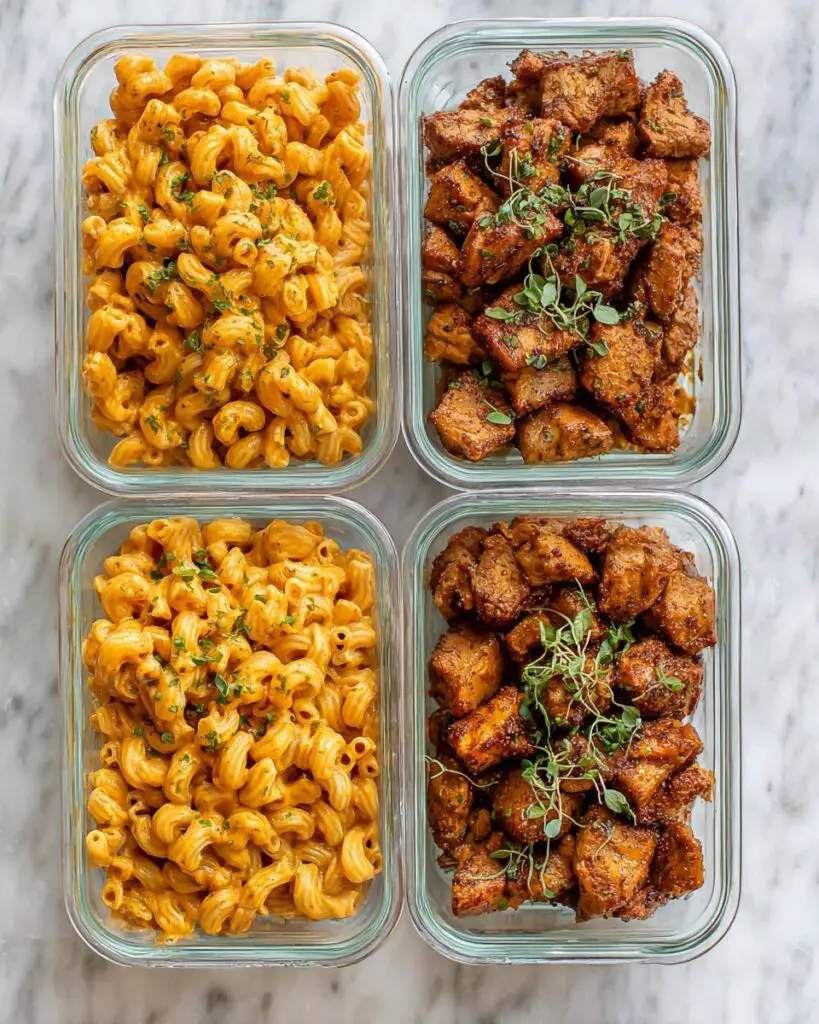 High Protein Honey Butter Chicken Alfredo Pasta Recipe