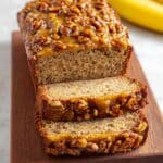 Greek Yogurt Banana Bread With Brown Sugar Pecan Glaze Recipe